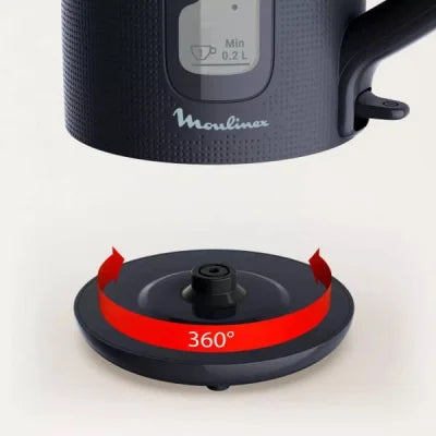 Bouilloire Électrique Sans Fil 2400W 1.7L Moulinex BY2M0810