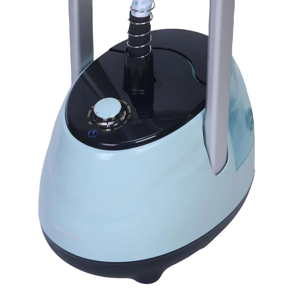 مكواة بخار عمودية مع طاولة كي Sonashi SGS-325 – قوة 1800 واط وخزان 1.8 لتر