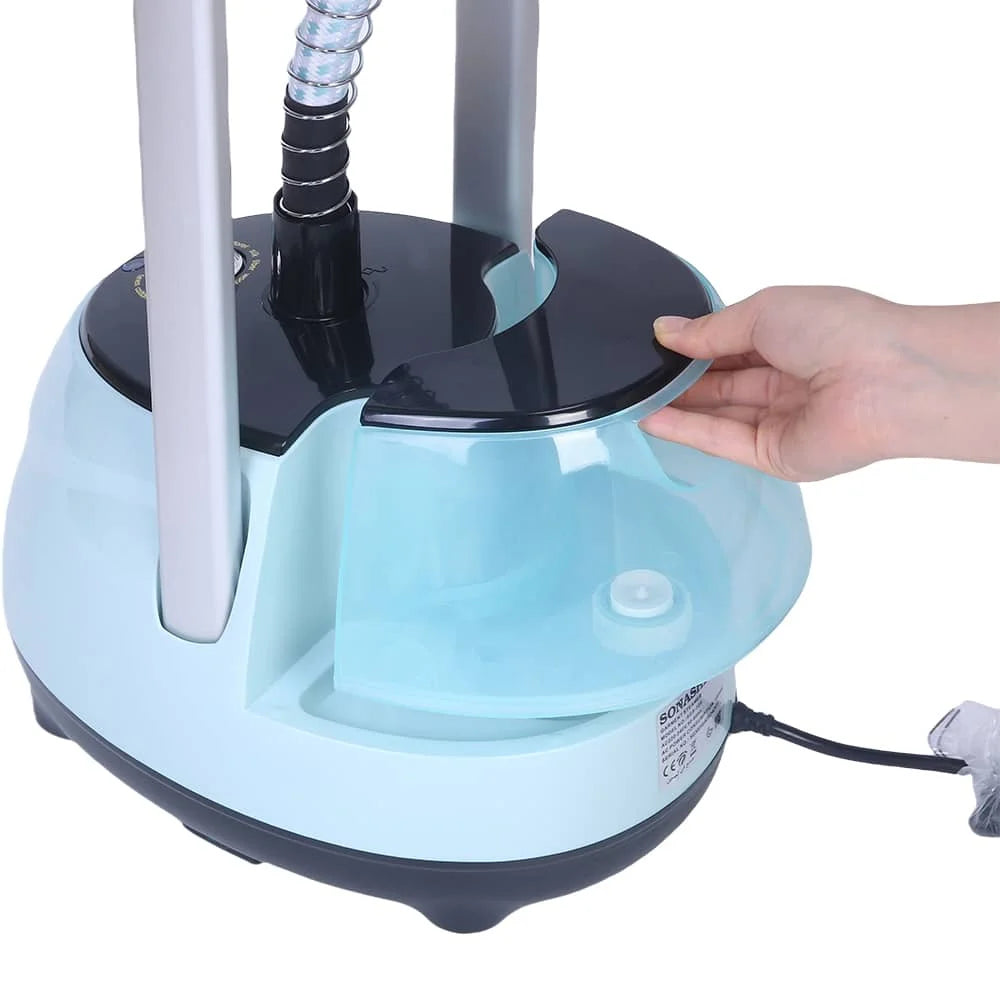 مكواة بخار عمودية مع طاولة كي Sonashi SGS-325 – قوة 1800 واط وخزان 1.8 لتر