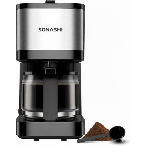 Sonashi Cafetière Électrique à Filtre Drip Coffee Maker Capacité 6-8 Tasses Modèle SCM-4987 600W