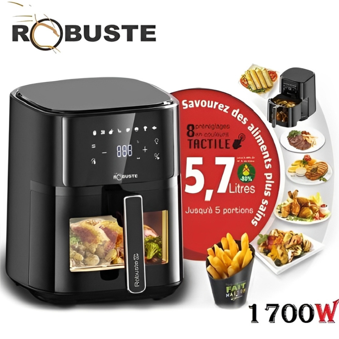air fryer  Robuste AF6 – 5.7L, 1700W, Écran Tactile