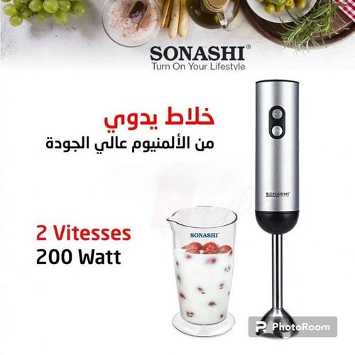 Bras Mixeur XL Inox SONASHI 200W SHB-155J