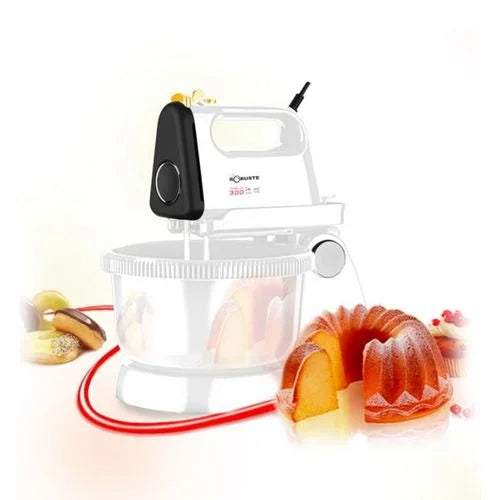 Batteur avec bol rotatif 300W Blanc Robuste T300