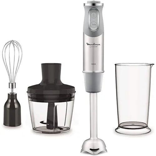 Mixeur Plongeur Quickchef 3en1-1000 W- DD655D10-gris-Inox Moulinex