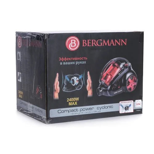 Aspirateur Pro Compact Power Cyclonic – 2400 W – Rouge Bergmann BVC2044