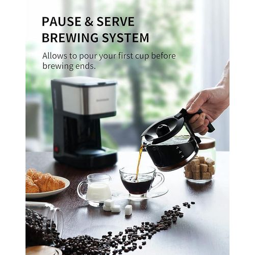 Sonashi Cafetière Électrique à Filtre Drip Coffee Maker Capacité 6-8 Tasses Modèle SCM-4987 600W