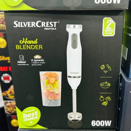 SilverCrest Bras Mixeur Inox – 600 W Avec Tasse – HB6079B-N