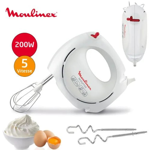 Batteur 5 Vitesses 200W Moulinex HM2501B1