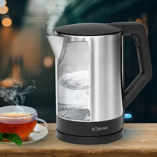 Bouilloire Electrique 1,5 L 2200 W Bomann Wks-3002 noir-inox