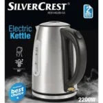 Bouilloire Electrique Sans Fil En Inox SilverCrest 1.7 L 2200 W – KE01402IB-GS