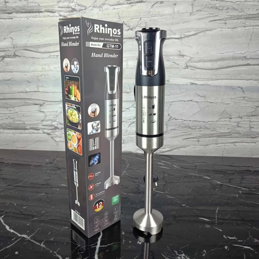 Bras Mixeur inox 04 Lames 2000W + 20 vitesses Rhinos