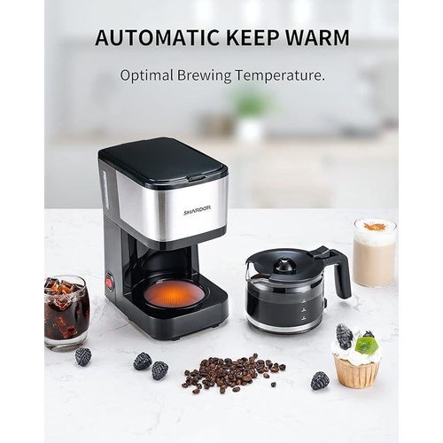 Sonashi Cafetière Électrique à Filtre Drip Coffee Maker Capacité 6-8 Tasses Modèle SCM-4987 600W