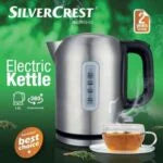 Bouilloire Electrique Sans Fil En Inox SilverCrest – 1 L 2200 W – KE02403A-GS