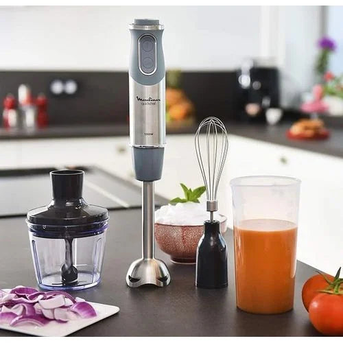 Mixeur Plongeur Quickchef 3en1-1000 W- DD655D10-gris-Inox Moulinex