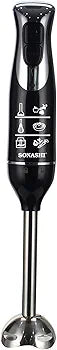 Bras mixeur plongeant 3 en 1 à 600 W Sonashi SHB-187JCW Noir