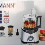 Robot inox Multifonctions 1000W – Hachoir 2.5L + Blender En verre 1.5 L Brandmann BR-FP2605