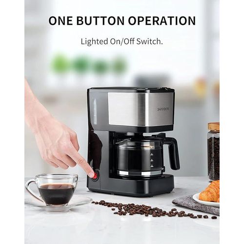 Sonashi Cafetière Électrique à Filtre Drip Coffee Maker Capacité 6-8 Tasses Modèle SCM-4987 600W