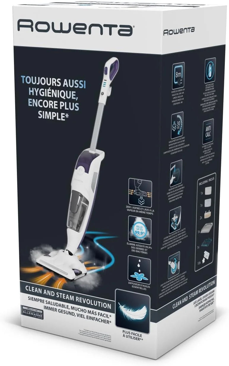 Nettoyeur vapeur Clean&Steam Revolution Rowenta RY7731WH