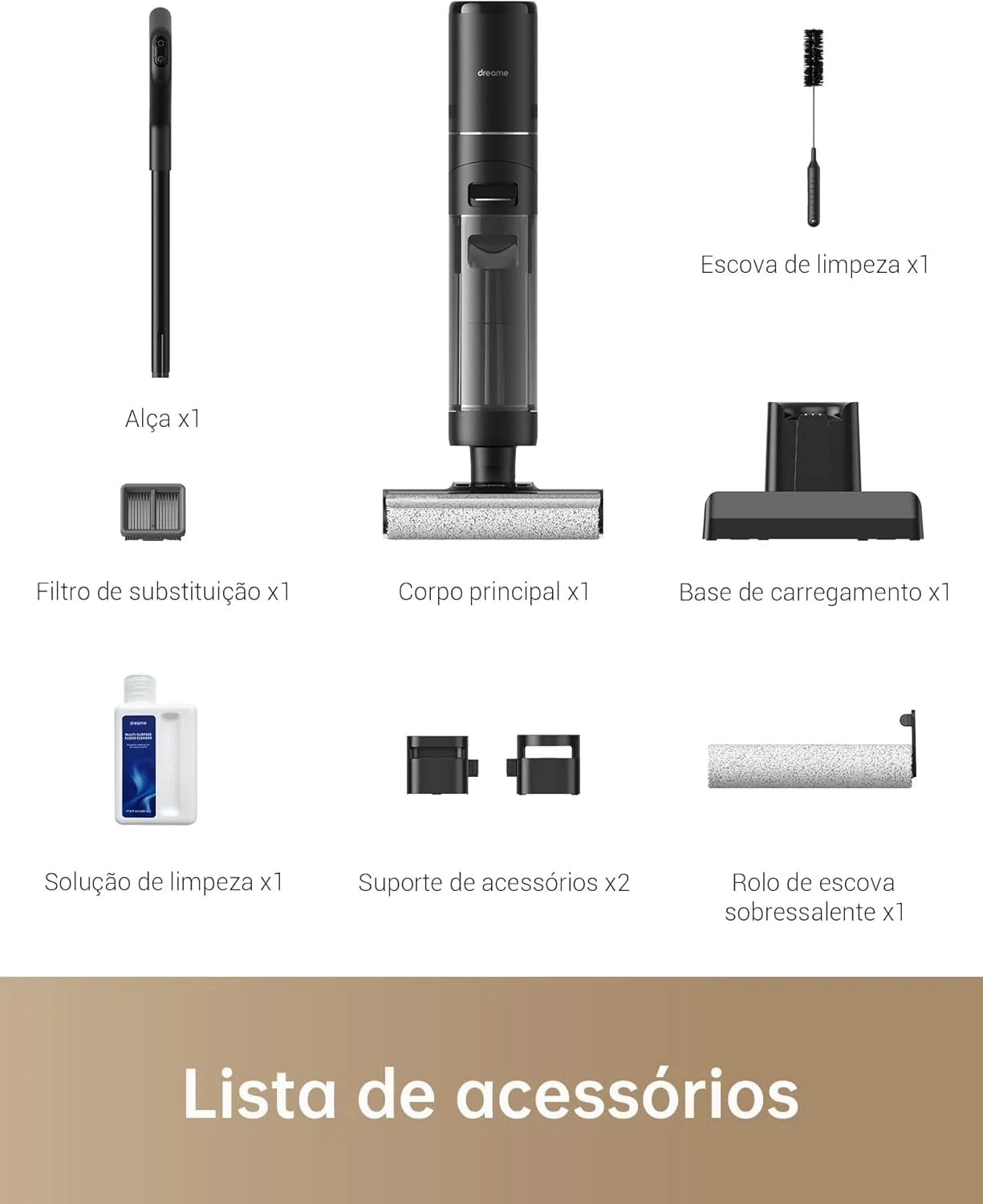 Aspirateur Eau et Poussière Intelligent sans Fil Dreame H12 Pro