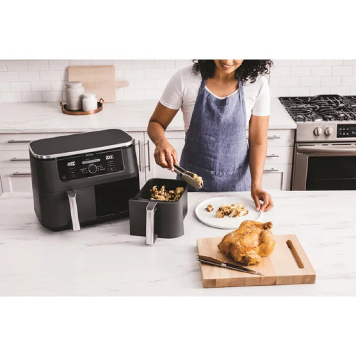 Friteuse Sans Huile Double Tiroir 9.5L Avec 6 Modes De Cuisson Ninja Original AF400EU