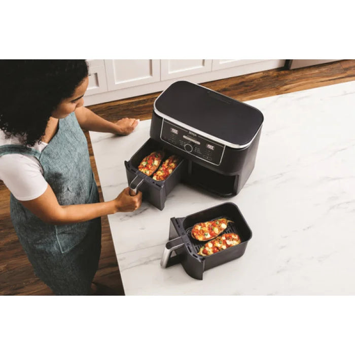 Friteuse Sans Huile Double Tiroir 9.5L Avec 6 Modes De Cuisson Ninja Original AF400EU