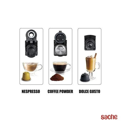 Machine à café 3en1 -19 Bars – 1450W CRISTOR