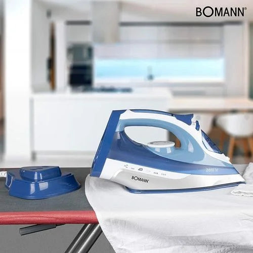 Fer à Repasser à Vapeur 7 fonctions -sans fil Bomann DB 6006 CB -blanc/bleu