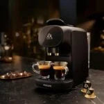 Machine à Café à Capsules, Piano Noir, Reconnaissance des Capsules Doubles Philips L’Or Barista Sublime LM9012/60
