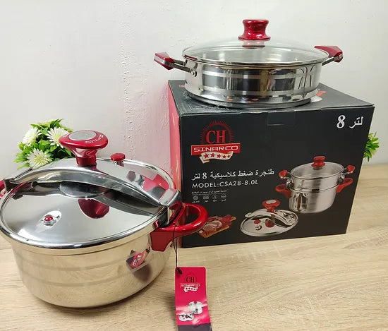 Cocotte 4 L – 04 Pcs – inox 18/10 Sinarco