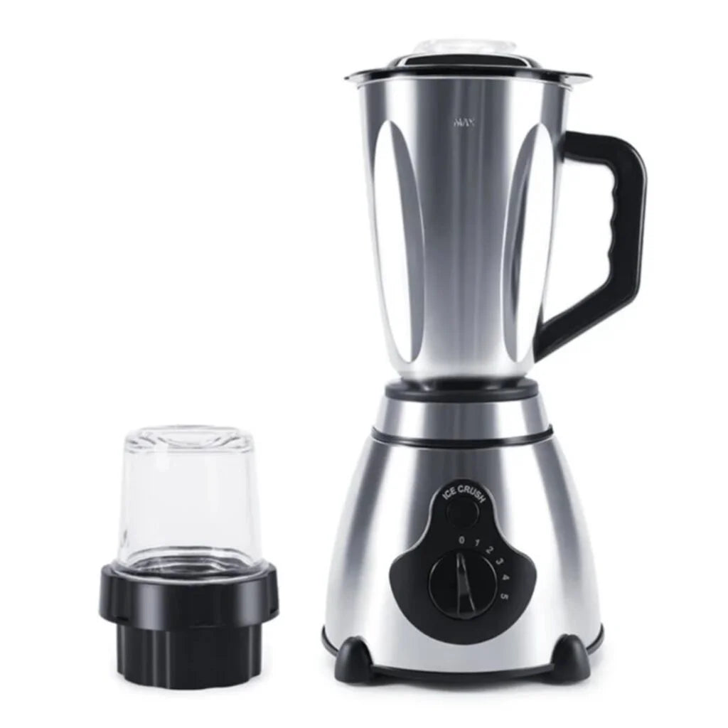 Blender inox 2 en 1 – 1.5L – 1000W – 06 Lames Rhinos