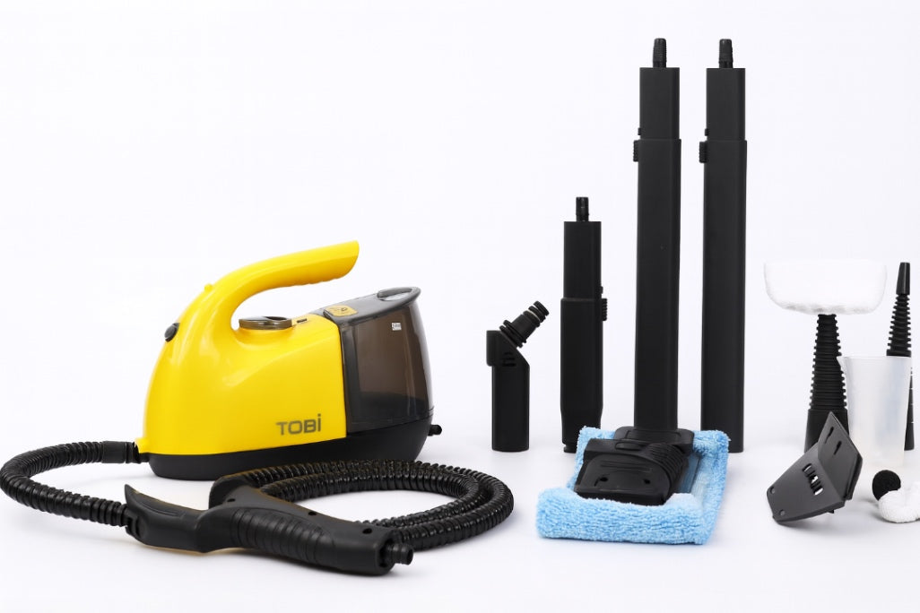 منظف توبي بالبخار الاحترافي بقوة 2500 واط – طقم متكامل 16 قطعة