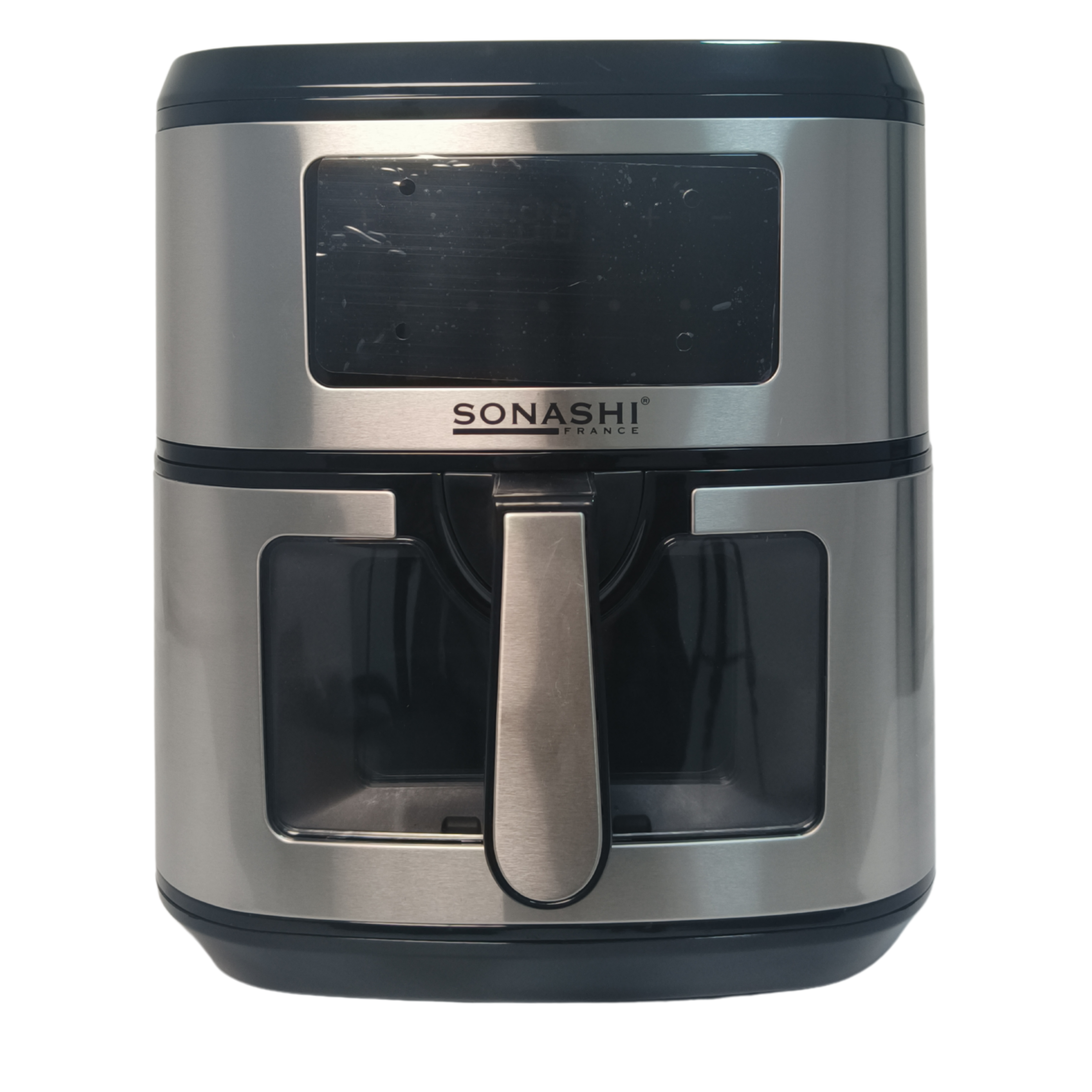 Sonashi Friteuse sans Huile SONASHI-FRANCE 9.2Litres-8programmes-Ecran tactile LED-2000W-GRIS