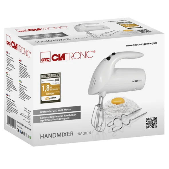 Batteur 250 W Clatronic HM 3014 Blanc