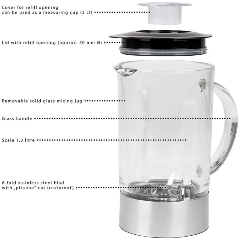 Blender Multifonctions 1.8L 1200W ProfiCook PC-UM 1006