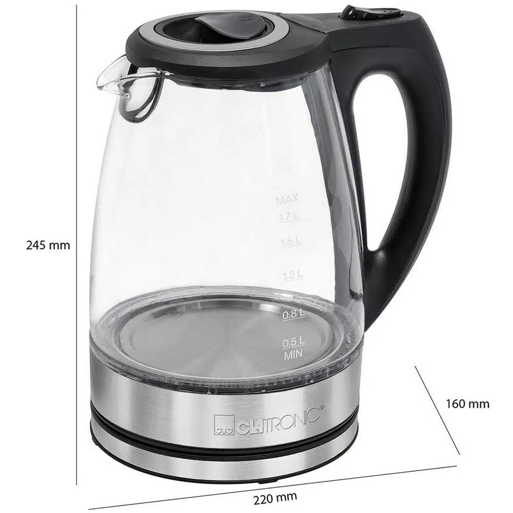 Bouilloire Électrique En Verre 1.7L Clatronic WKS3744