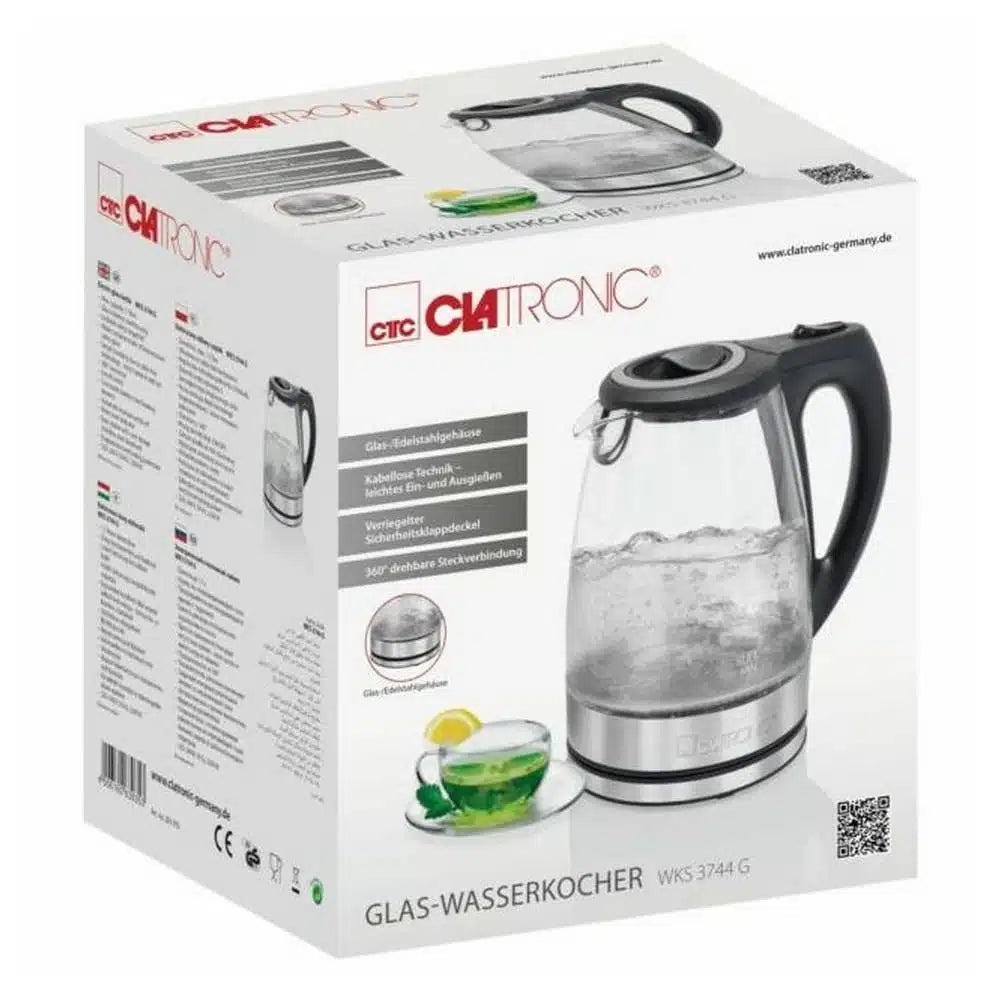 Bouilloire Électrique En Verre 1.7L Clatronic WKS3744