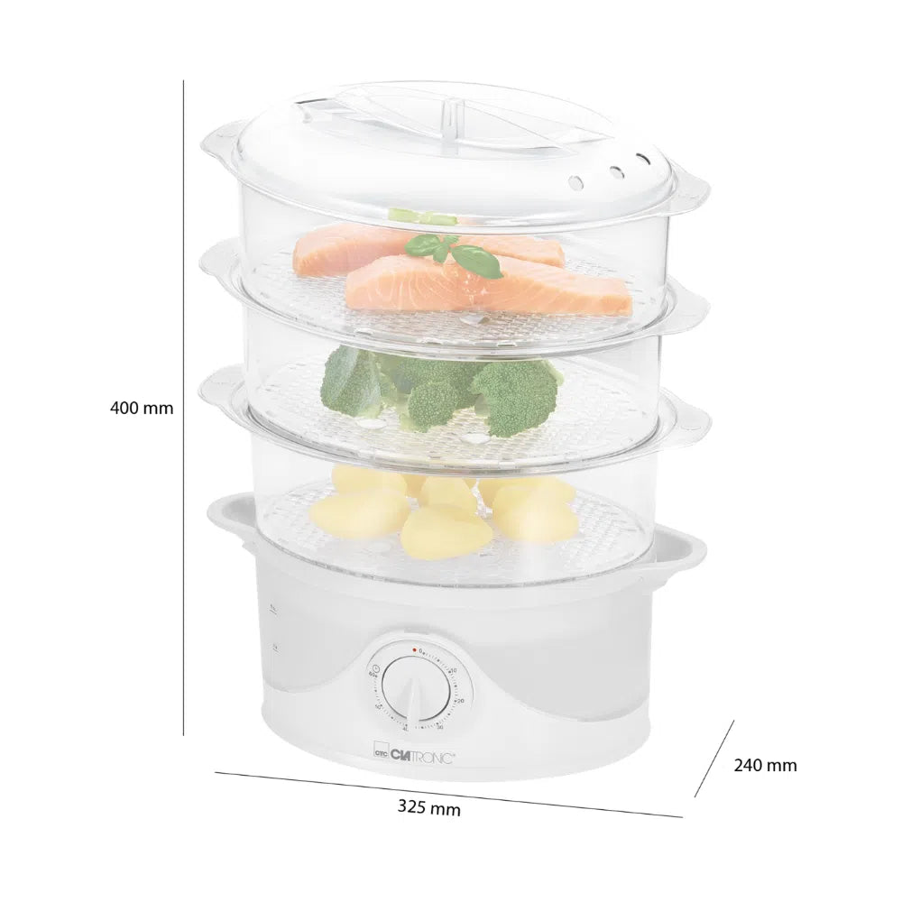 Cuiseur Vapeur Avec Minuterie 1.5L 800W Clatronic DG3665