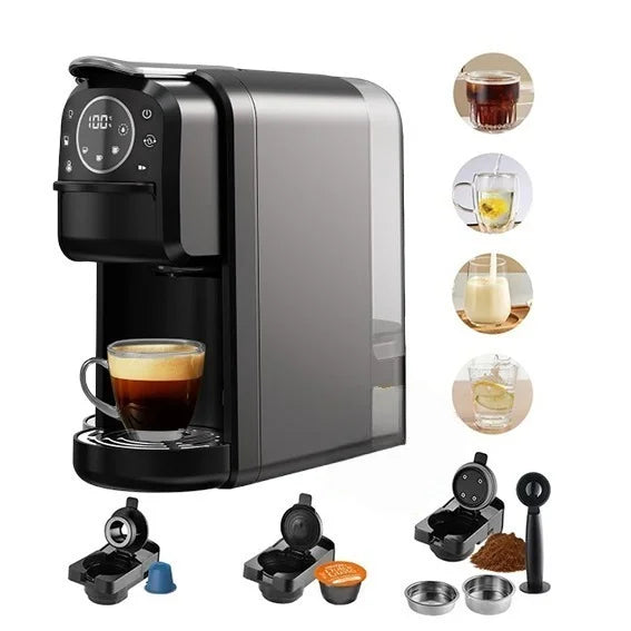 Cafetière inox 4 en 1 Multi-Capsules 20 Bar 1400W Multismart MS-CF2101