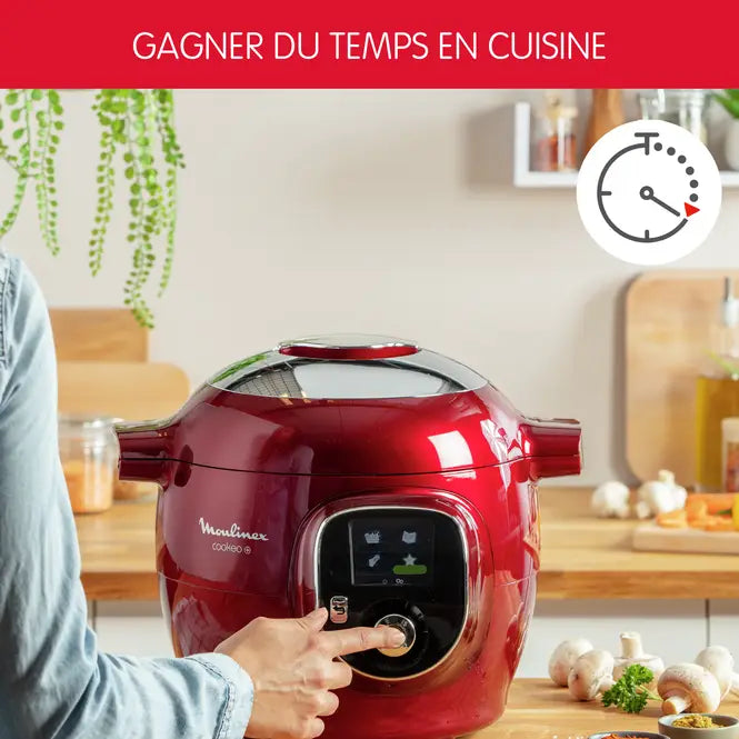 Cookeo + Multicuiseur Intelligent 06L 180 recettes Moulinex CE85B510