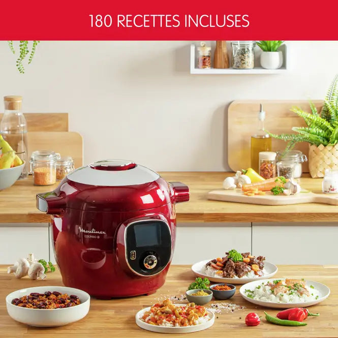 Cookeo + Multicuiseur Intelligent 06L 180 recettes Moulinex CE85B510