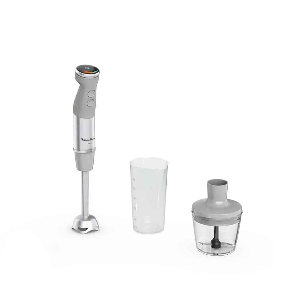 Quickchef+ DD672B10 Mixeur plongeant Moulinex – 1000W – 1 accessoire – 20 vitesses DD672B10