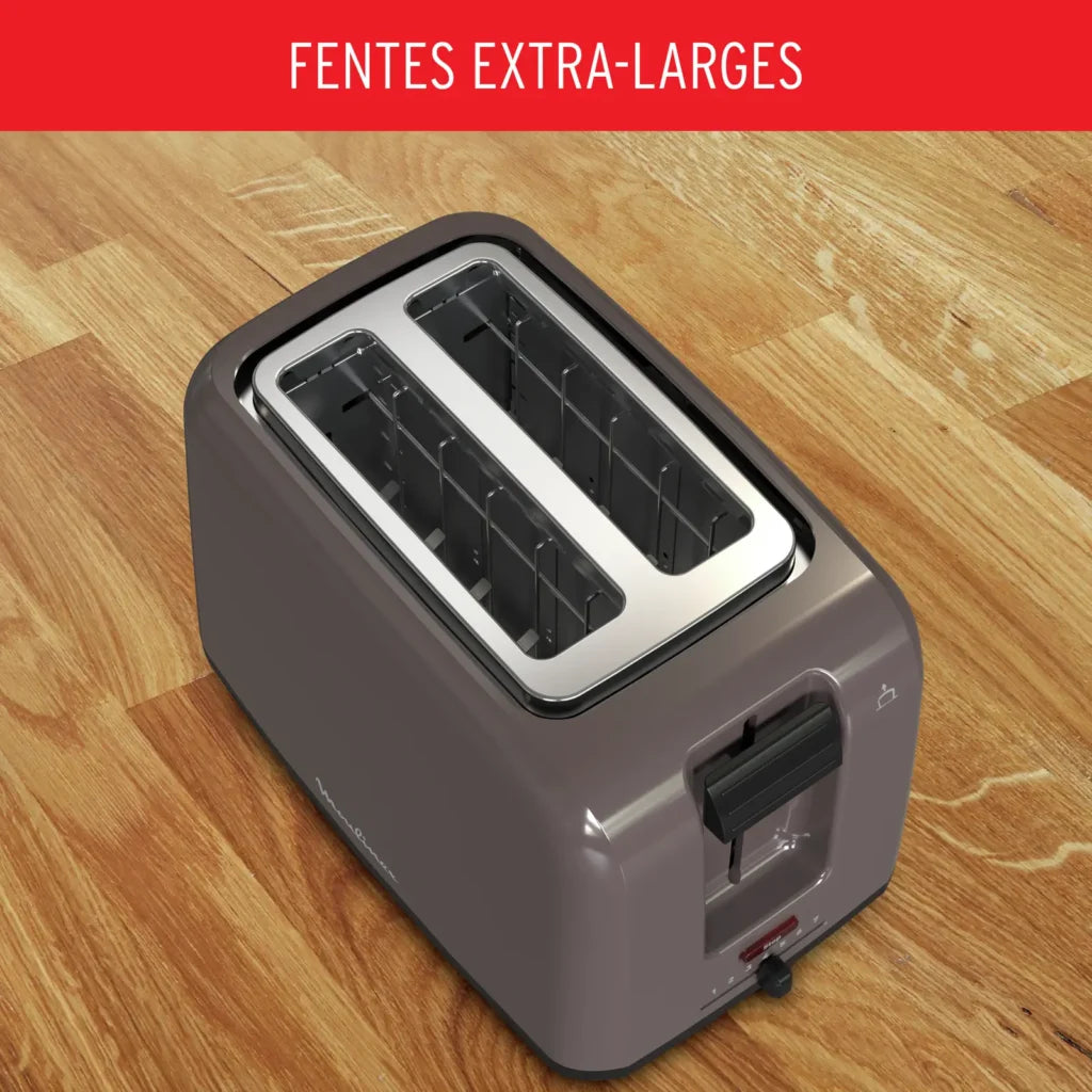 Grill pain Rio taupe 2 fentes 800W Moulinex LT1A1910