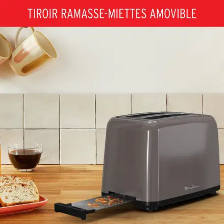 Grill pain Rio taupe 2 fentes 800W Moulinex LT1A1910