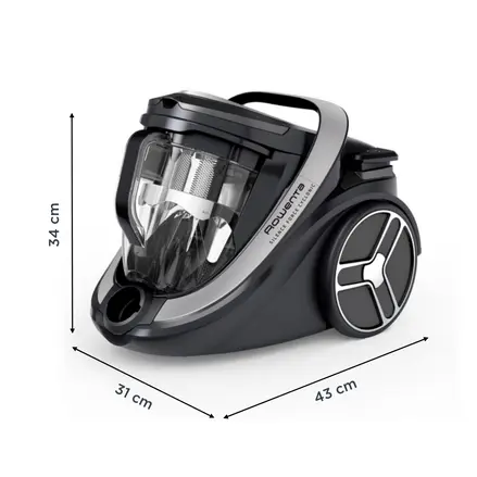 Aspirateur Sans Sac Ultra Silencieux 500W 2.5L Silence Force Cyclonic Effitech Rowenta RO7936EA