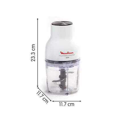 Hachoir Électrique 3En1 400mL 300W Moulinette Essential Moulinex DJ520110