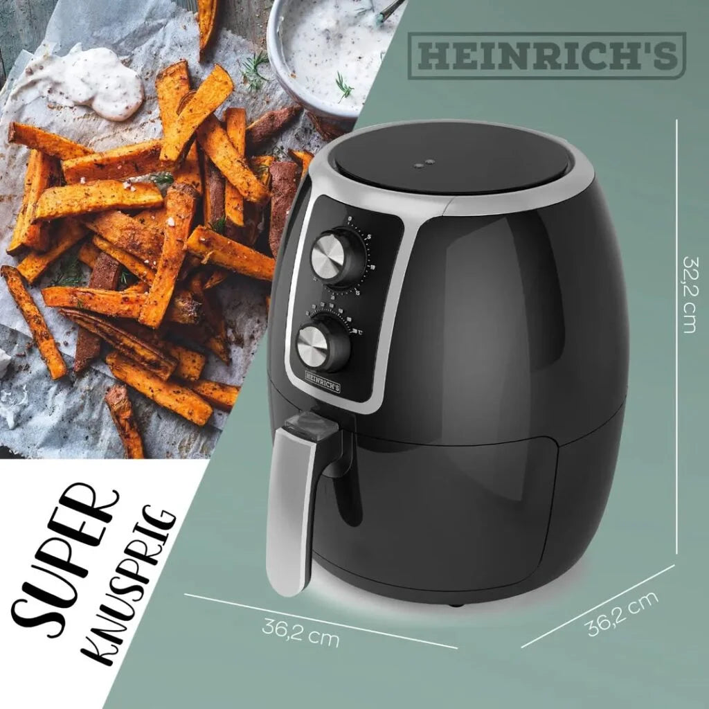 Heinrich Bauer Friteuse sans huile 1500w -3,7L Heinrich germany HFR8211