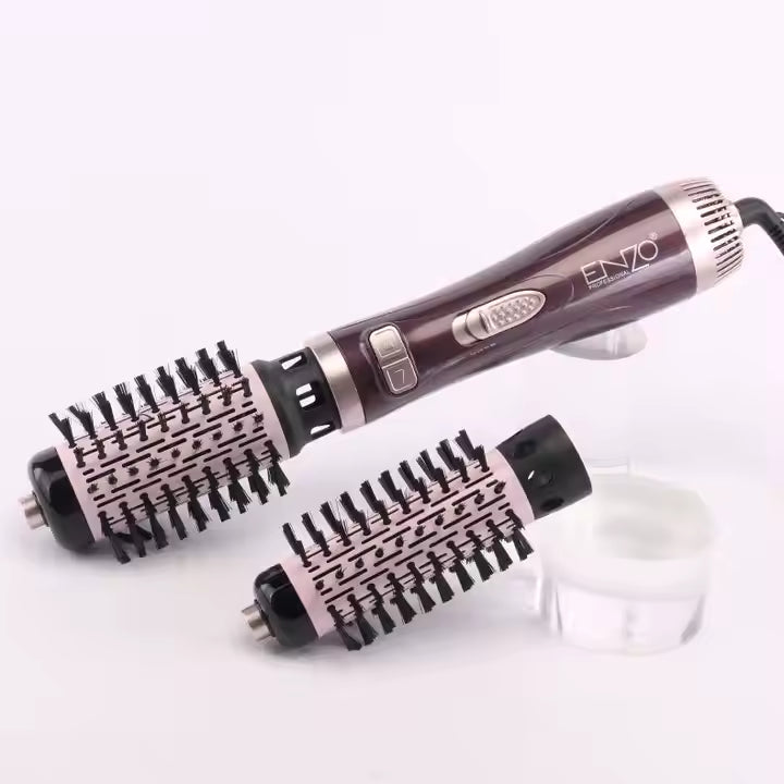 Brosse Chauffante Rotative Pneumatique 1000W ENZO EN-747 Violet