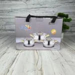 Série 3 Marmites Luxe En INOX Alsie