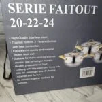 Série 3 Marmites Luxe En INOX Alsie