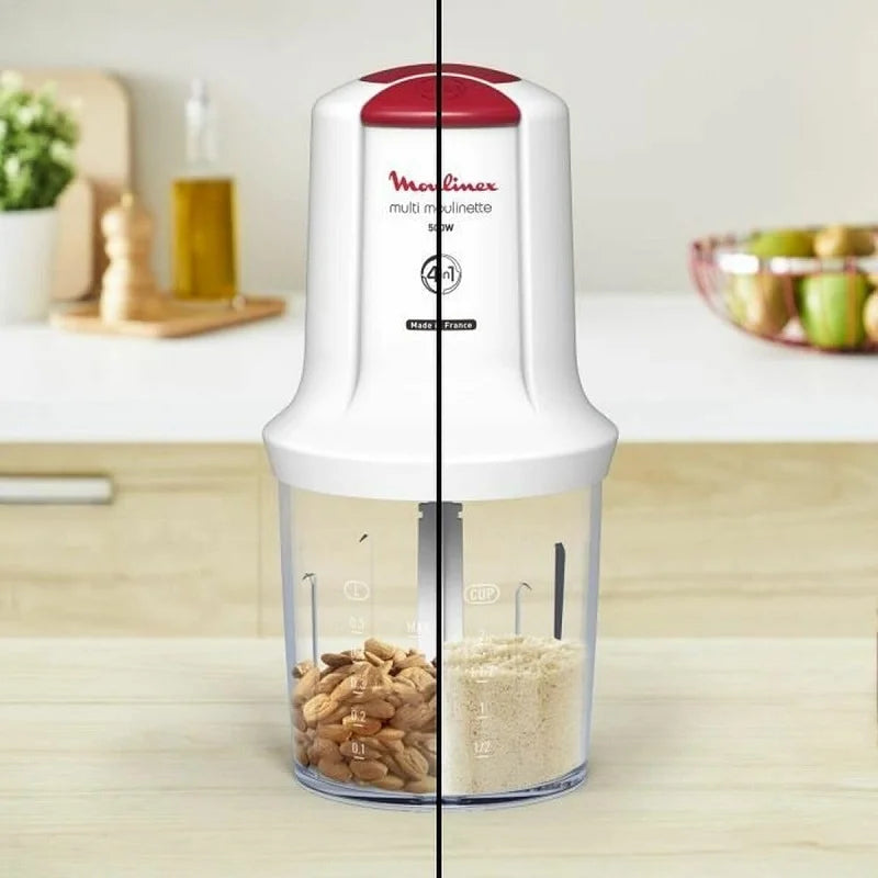 Mini hachoir 3EN1 400W Blanc Moulinex AT710110